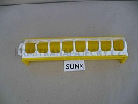 Žlabové krmítko kuřecí plastové - 50 cm
