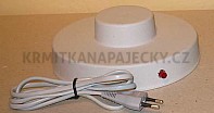 Tepelná podložka s výstupkem, průměr 18cm,  15W / 230V s diodou